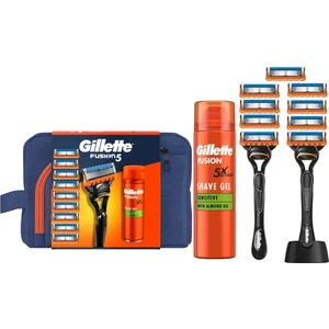 Fusion 2 Adet Makine+9 Adet Yedek Tıraş BIÇAĞI+200 ml Jel+ Stand +Çanta
