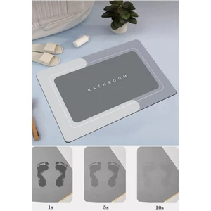 Su Emici Paspas Şık Tasarım Abdest Paspası Kaymaz Taban Diyatom 40*60 cm Dikdörtgen Paspas