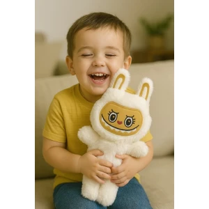 Keyfim Shop Labubu Peluş Bebek Dekoratif Oyuncak, Uyku Arkadaşı Labubu Oyuncak