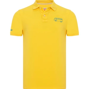 Routefield Post Erkek Sarı Polo Tişört