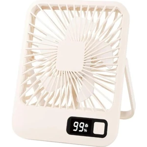 Masaüstü Vantilatör Şarjlı Vantilatör 4 Kademeli Vantilatör Fan Masa Üstü Kompakt Vantilatör