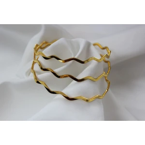 zerfine zikzak ajda İmitasyon altın bilezik