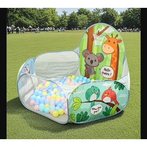 Hayvanat Bahçesi Çoçuk Top Havuzu Çadırı Basket Potalı (Kolay Kurulum ,taşınabilir Tasarım )