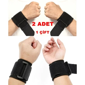 2 Adet El Bilek Bandajı Elastik Sporcu Bilekliği Fitness Ağırlık Destek Crossfit Body Destekstandart