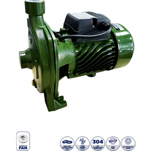 1.5 Hp - 1 Kw Alman Teknolojisi Bahçe Pompası Su Pompası 8 Metre Emiş 25 Metre Max Yükseklik Cpm 158 Elektrikli Su Pompası 80 L/dak  