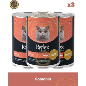  Reflex Plus Pate Somonlu Yetişkin Kedi Maması 3X400GR