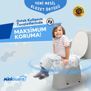 ® Yeni Nesil Klozet Örtüsü - Tek Kullanımlık, Patentli Sistem, Su Geçirmez, Kaymaz - 7 Adet - Klozet Kapak Örtüsü