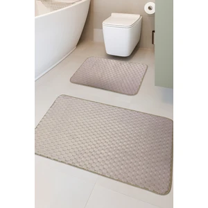 Feel Home Söğüt Kaymaz Taban,süper Emici 2'li Banyo Paspası Seti