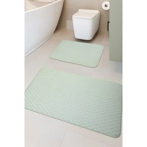 Feel Home Söğüt Kaymaz Taban,süper Emici 2'li Banyo Paspası Seti Krem