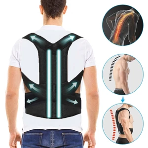 Balenli Dik Duruş Korsesi Omuz Sırt Bel Korsesi Kadın Erkek  Duruş Düzeltici