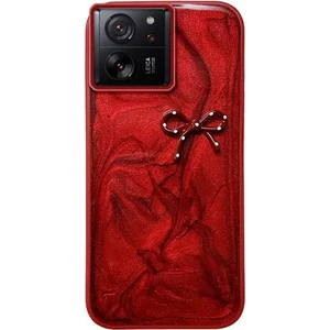 Xiaomi Mi 13T Pro Uyumlu Kılıf Zebana Fionka Silikon Kılıf Kırmızı
