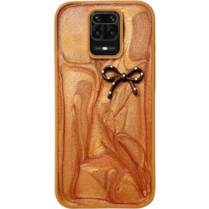 Xiaomi Redmi Note 9 Pro Uyumlu Kılıf Zebana Fionka Silikon Kılıf Kahverengi
