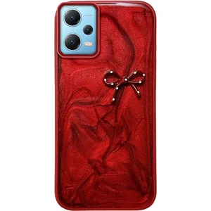 Xiaomi Redmi Note 12 Pro 5g Uyumlu Kılıf Zebana Fionka Silikon Kılıf Kırmızı