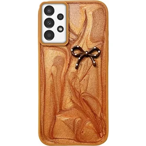 Samsung Galaxy A52 5g Uyumlu Kılıf Zebana Fionka Silikon Kılıf Kahverengi