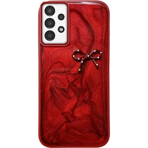 Samsung Galaxy A32 Uyumlu Kılıf Zebana Fionka Silikon Kılıf Kırmızı