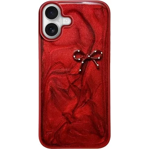 Apple iPhone 16 Plus Uyumlu Kılıf Zebana Fionka Silikon Kılıf Kırmızı