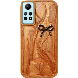 Xiaomi Redmi Note 12 Pro 4g Uyumlu Kılıf Zebana Fionka Silikon Kılıf Kahverengi