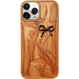 Apple iPhone 11 Pro Max Uyumlu Kılıf Zebana Fionka Silikon Kılıf Kahverengi