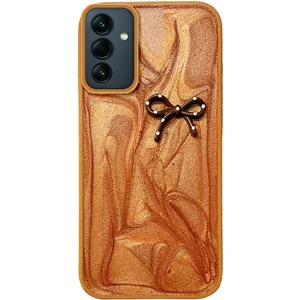 Samsung Galaxy A14 Uyumlu Kılıf Zebana Fionka Silikon Kılıf Kahverengi