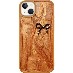 Apple iPhone 15 Uyumlu Kılıf Zebana Fionka Silikon Kılıf Kahverengi