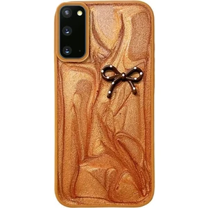 Samsung Galaxy S20 Fe Uyumlu Kılıf Zebana Fionka Silikon Kılıf Kahverengi