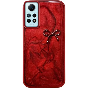 Xiaomi Redmi Note 12 Pro Uyumlu Kılıf Zebana Fionka Silikon Kılıf Kırmızı