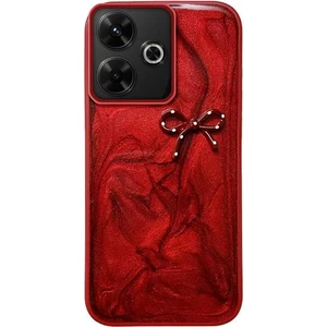 Xiaomi Redmi 13 Uyumlu Kılıf Zebana Fionka Silikon Kılıf Kırmızı