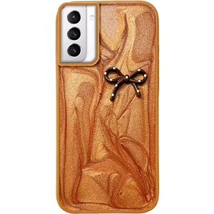 Samsung Galaxy S22 Uyumlu Kılıf Zebana Fionka Silikon Kılıf Kahverengi