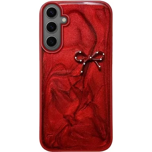 Samsung Galaxy S24 Plus Uyumlu Kılıf Zebana Fionka Silikon Kılıf Kırmızı