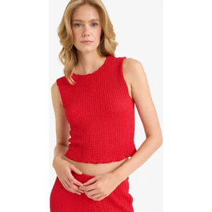 Slim Fit Dar Kesim Bisiklet Yaka Bürümcük Atlet E0999AX25AU