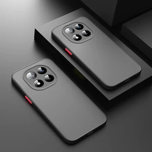 Xiaomi Redmi Note 14 Pro Kılıf Mat Parmak Izi Yapmaz Kamera Korumalı Renkli Tuşlu Sert Silikon Kapak