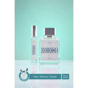 Vérenzo Edp 100 ml & Seyahat Boy 15 ml Unisex Parfüm Seti I Yeşil Odunsu I Elma, Lime, Mimoza