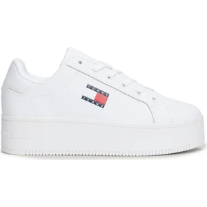 Tommy Hilfiger TJW FLATFORM ESS Beyaz Kadın High Sneaker