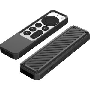 Silikon Uzaktan Koruyucu Kılıf Apple-Tv 4K Uzaktan 2021 Kaymaz Darbeye Dayanıklı Yumuşak Kılıf Uzaktan Kumanda Kutusu, Siyah (Yurt Dışından)