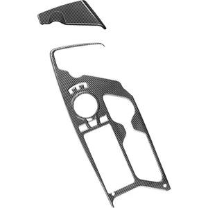 2pcs Araç Karbon Fiber Merkezi Konsol Dişli Vites Paneli Su Kupası Tutucu Dekorasyon Kapağı Kıa Ev6 2021 2022 Lhd (Yurt Dışından)