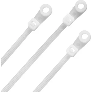 BK Teknoloji Delikli Vidalanabilir 2.5 x 100 mm Cırt Kablo Bağı 100 Adet Beyaz