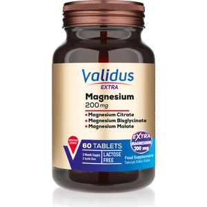 Magnezyum Complex Bisglycinate Sitrat Malat 200 Mg 60 Tablets