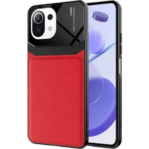 Xiaomi Mi 11 Lite Kılıf Parlak Tpu Emiks Kapak Kırmızı