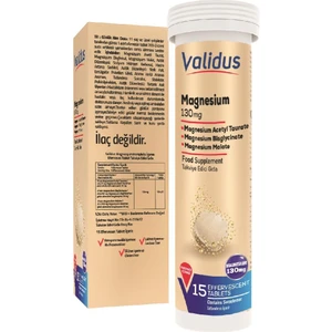 Magnezyum Complex Bisglycinate Taurat Malat 15 Effervescent Tablet