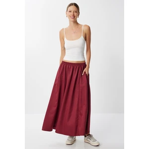 Cepli Kloş Dokuma Etek LYY0116 Bordo
