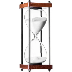 Büyük Kum Saati 60 Dakika, Dekoratif Ahşap Kum Saati (Yurt Dışından)
