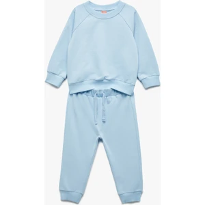 2'li Pamuklu Basic Eşofman Takımı