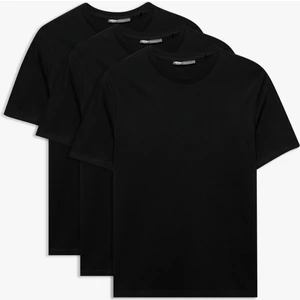 Bisiklet Yaka Kısa Kollu Regular Fit Pamuklu Basic Tişört