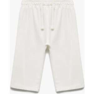 Şardonlu Beli Bağlamalı Pamuklu Basic Eşofman Altı