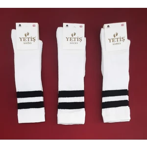 Yetiş Socks Dizaltı Kız Çocuk Okul Çorabı 3'lü Paket