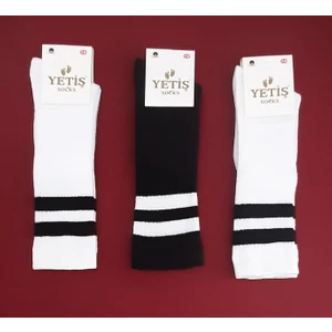 Yetiş Socks Dizaltı Kız Çocuk Okul Çorabı 3'lü Paket