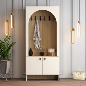 Variant Mobilya Variant Palermo Portmanto K V105 - Krem / Gölge Çizgili Meşe