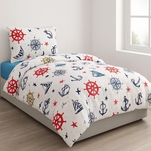 Lüks Dayanıklı Pamuklu Tek Kişilik Nevresim Takımı Çocuk Desen + Lastikli Çarşaf +1 Adet Yastık kılıflı