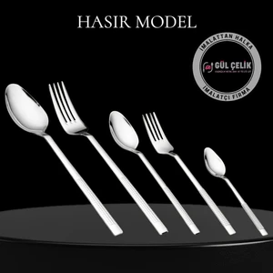 Çatal Kaşık Seti 12 Kişilik 60 Parça Hasır Model 18/0 Kalite