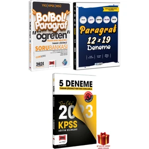 Yargı Yayınevi Paragraf Soru Bankası + Panem Paragraf Deneme + Eğitim5D  Hediye